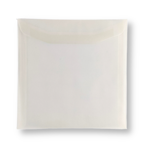 Envelop 18,5 x 18,5 cm Transparant Wit