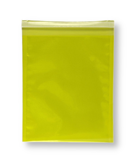 Envelop 17 x 22 cm Transparant Geel