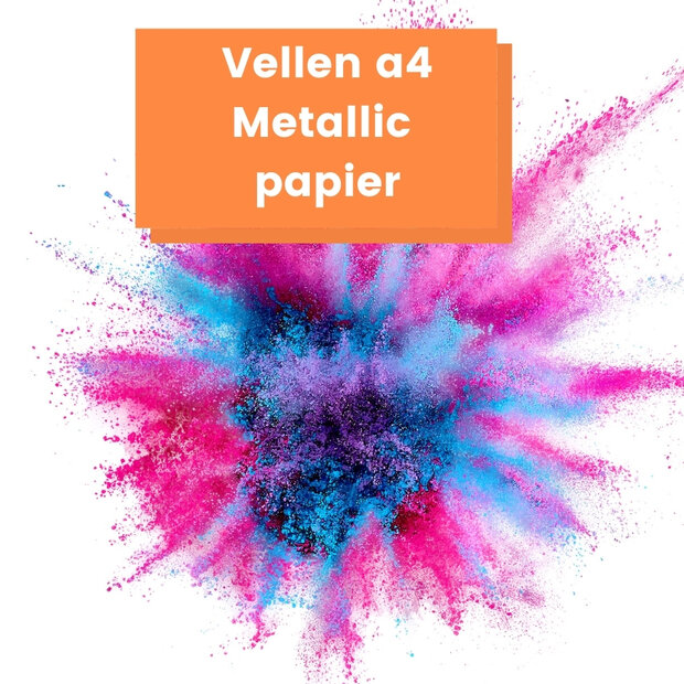 Gekleurd papier Metallic a4 120 gram