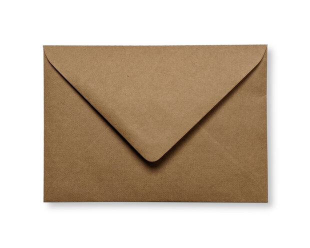 Envelop 11,4 x 16,2 cm Kraft Donkerbruin