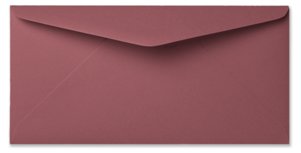 Envelop 11 x 22 cm Framboos