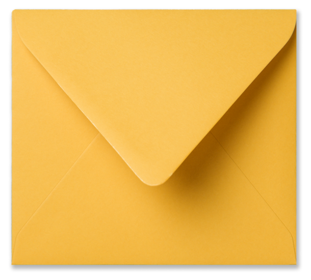 Envelop 12,5 x 14 cm Maisgeel