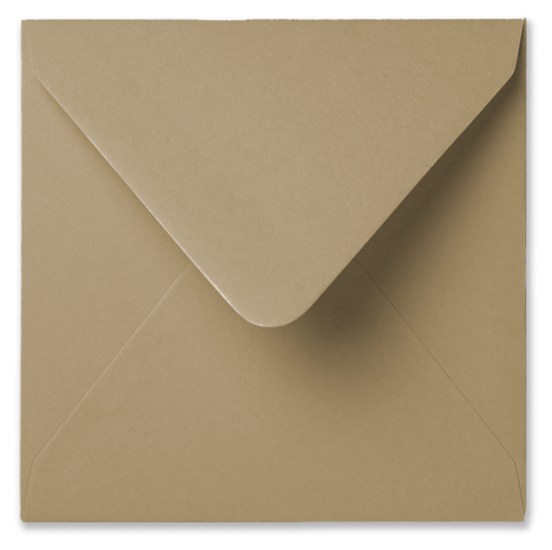 Envelop 16 x 16 cm Camel