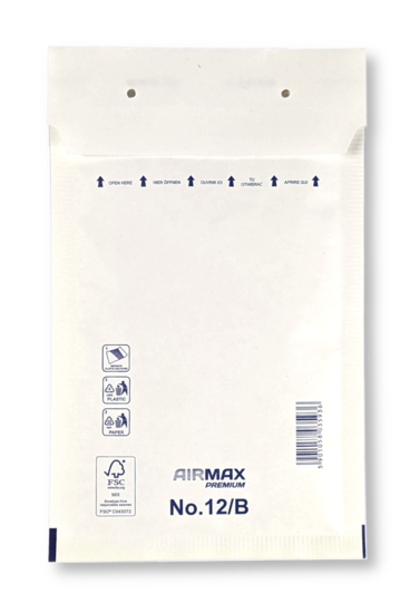 Luchtkussenenvelop 12/B 14 x 22,5 cm Wit