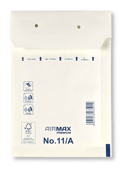 Luchtkussenenvelop 11/A 12 x 17,5 cm Wit per doos (200 st.)