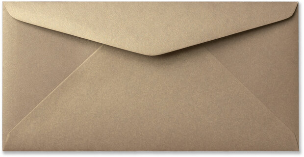 Envelop 11 x 22 cm Metallic Champagne