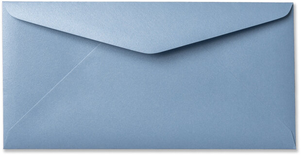 Envelop 11 x 22 cm Metallic Ice Blue