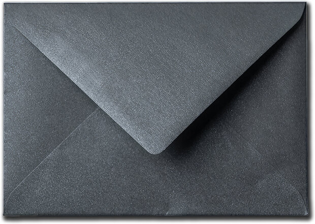 Envelop 12 x 18 cm Metallic Black