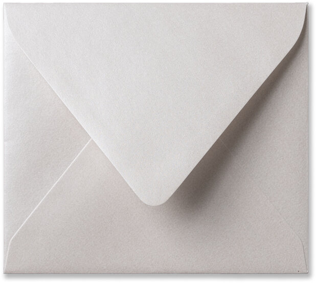 Envelop 12,5 x 14 cm Metallic Oyster