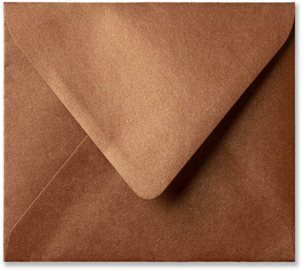 Envelop 12,5 x 14 cm Metallic Bronze