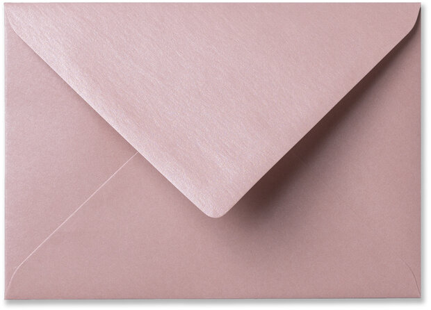 Envelop 12,5 x 17,6 cm Metallic Rose