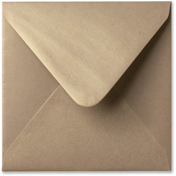 Envelop 14 x 14 cm Metallic Champagne