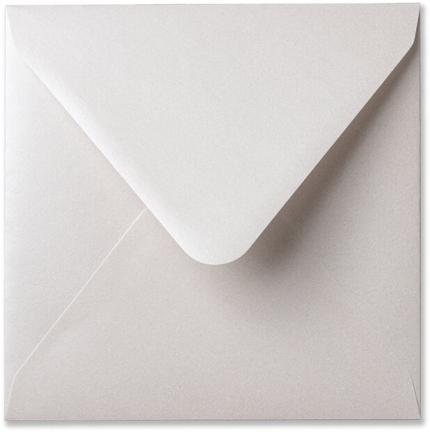 Envelop 14 x 14 cm Metallic Oyster