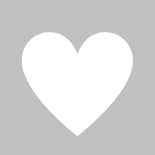 Sluitzegel hartje Wit