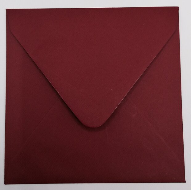 Envelop 14 x 14 cm Brandweer rood