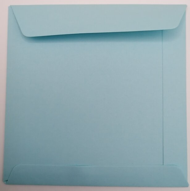 Envelop 10,5 x 10,5 cm Laguneblauw