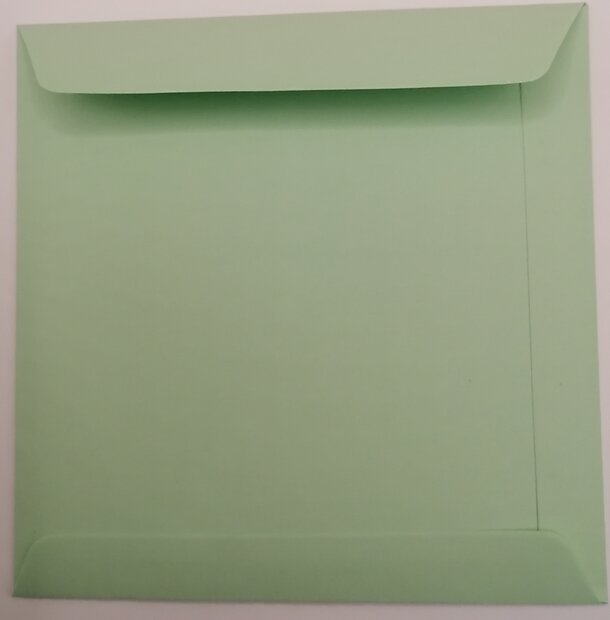 Envelop 10,5 x 10,5 cm lentegroen