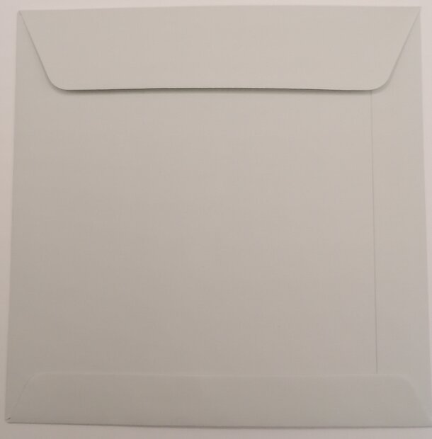 Envelop 10,5 x 10,5 cm zilvergrijs
