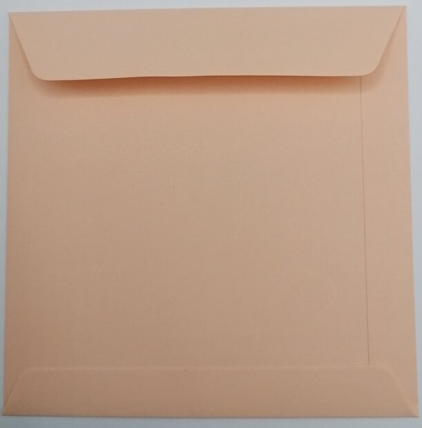 Envelop 10,5 x 10,5 cm abrikoos