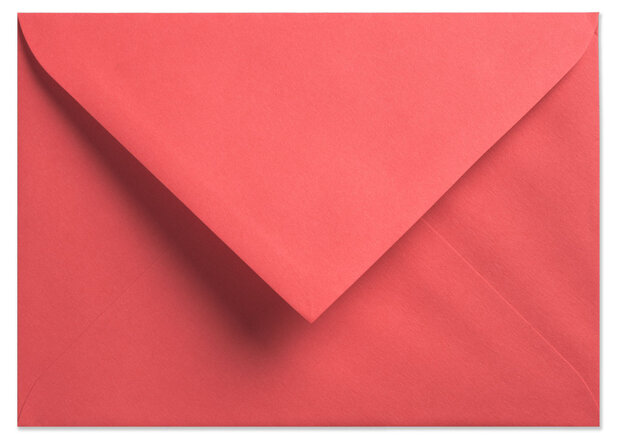 Envelop 12 x 17  cm rood