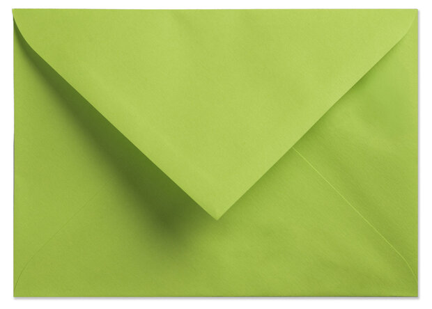 Envelop 12 x 17  cm limoengroen