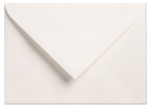 Envelop 12 x 17  cm Gebroken wit