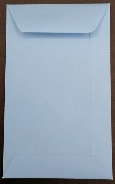 Envelop 6,5 x 10,5 cm babyblauw