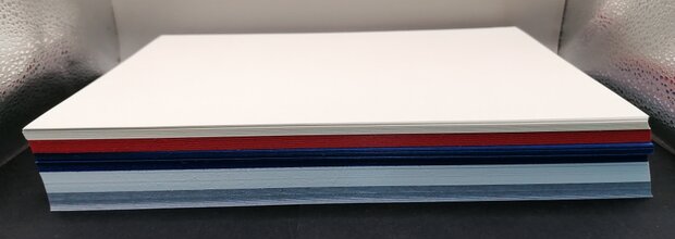 Pak vellen A4 karton diverse kleuren