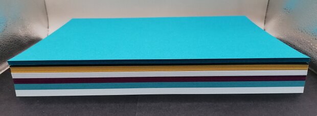 Pak vellen A4 karton diverse kleuren