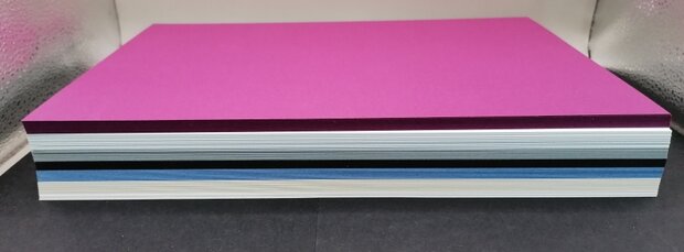 Pak vellen A4 karton diverse kleuren