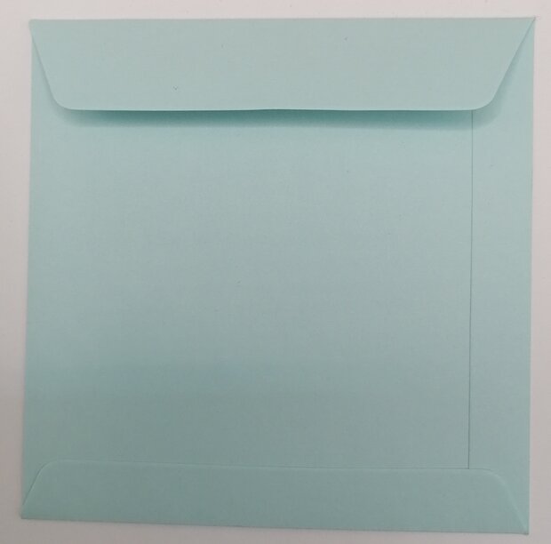 Envelop 10,5 x 10,5 cm zachtblauw