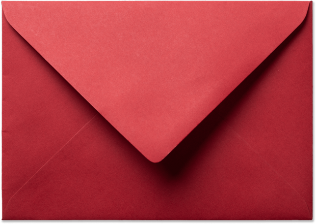 Envelop 11 x 15,6 cm Kerstrood