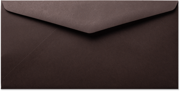 Envelop 11 x 22 cm Chocolat