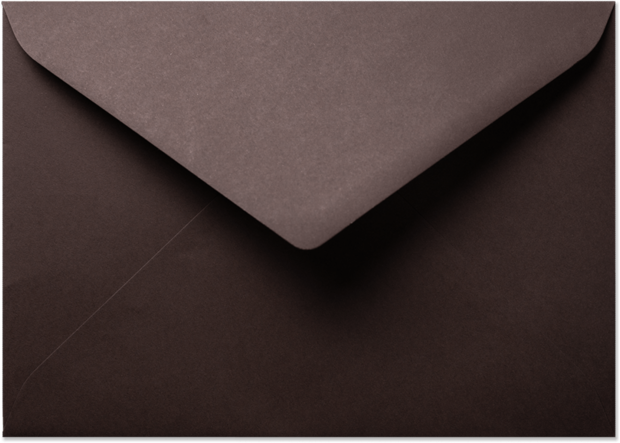 Envelop 15,6 x 22 cm A5 Chocolat