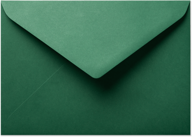 Envelop 15,6 x 22 cm A5 Kerstgroen
