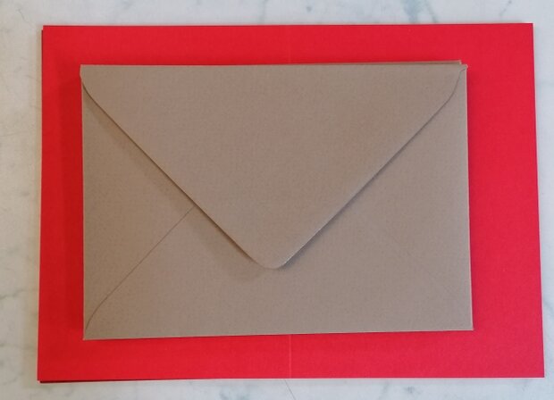 Enveloppen + Kaarten in setje van 10 stuks