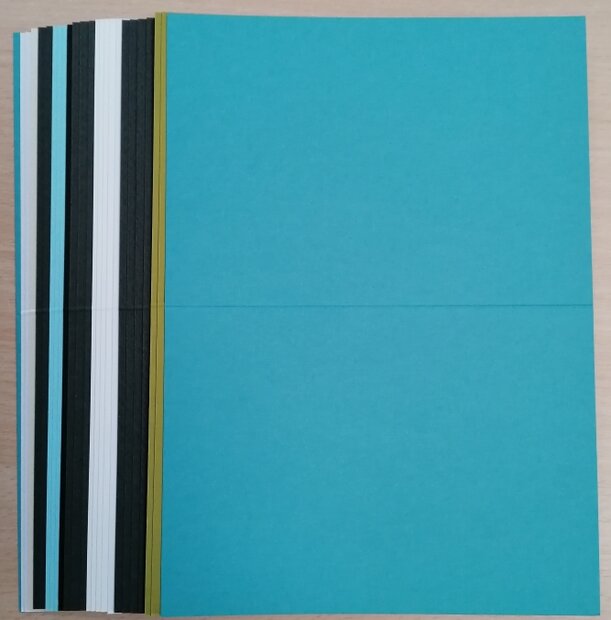 regenboog kaarten 25 stuks 17 x 23 cm