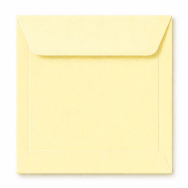 Envelop 10,5 x 10,5 cm zachtgeel