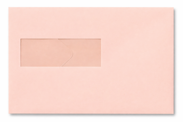 Envelop 15,6 x 22 cm Abrikoos venster