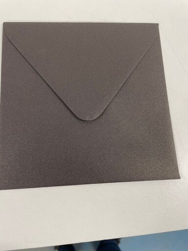 Envelop 16 x 16 cm Metallic Dark