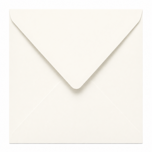 Envelop 16 x 16 cm Vanilla (korte klep)