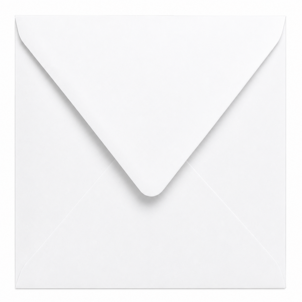 Envelop 16 x 16 cm White (lange klep)