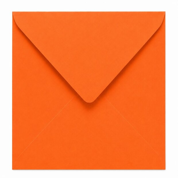 Envelop 16 x 16 cm Orange (korte klep)