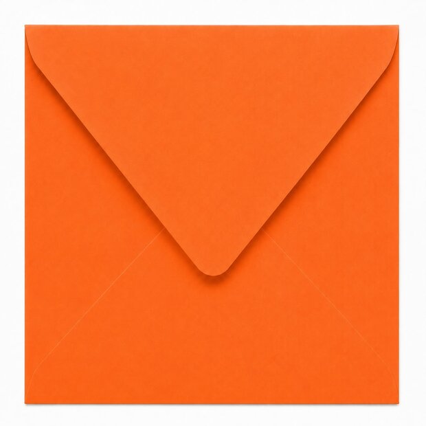 Envelop 15,5 x 15,5 cm Orange (lange klep)