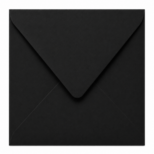 Envelop 15,5 x 15,5 cm Black (lange klep)
