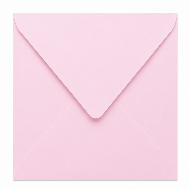 Envelop 15,5 x 15,5 cm Soft Pink (lange klep)