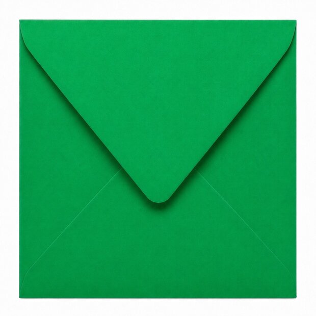 Envelop 13 x 13 cm Kelly Green (lange klep)