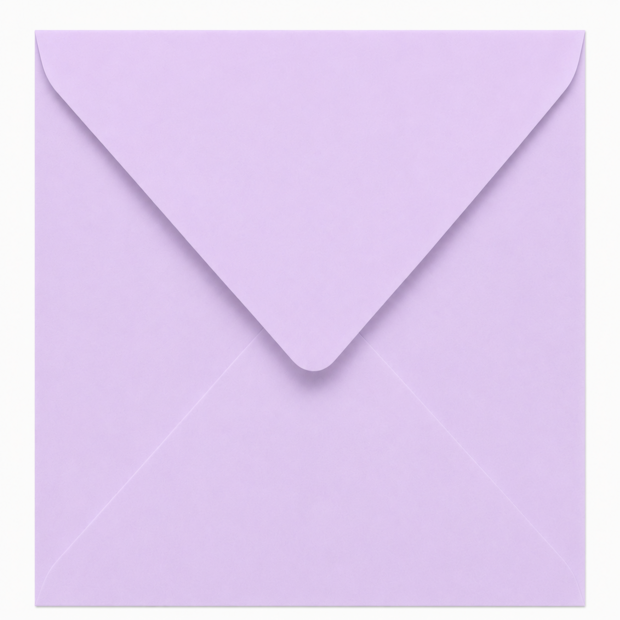 Envelop 15,5 x 15,5 cm Amethyst (korte klep)
