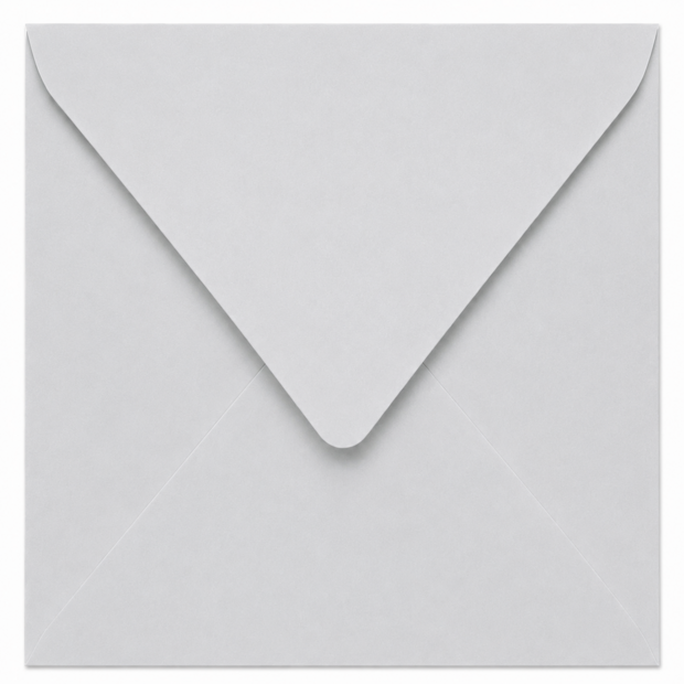 Envelop 15,5 x 15,5 cm Owl Grey (lange klep)