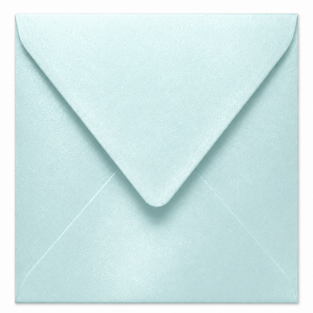 Envelop 13 x 13 cm Fresh Blue (lange klep)